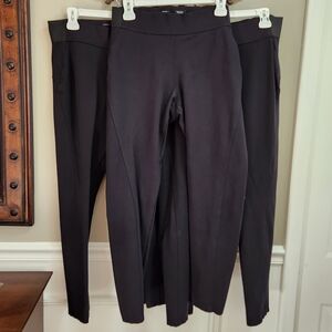 Simply Vera Vera Wang Lot of 3 Black Leggings For $18